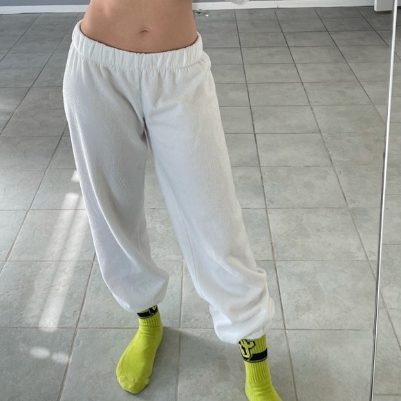 SZM - Laina Rauma teddy 24 sweatPants white loungewear lightly used - Picture 1 of 11